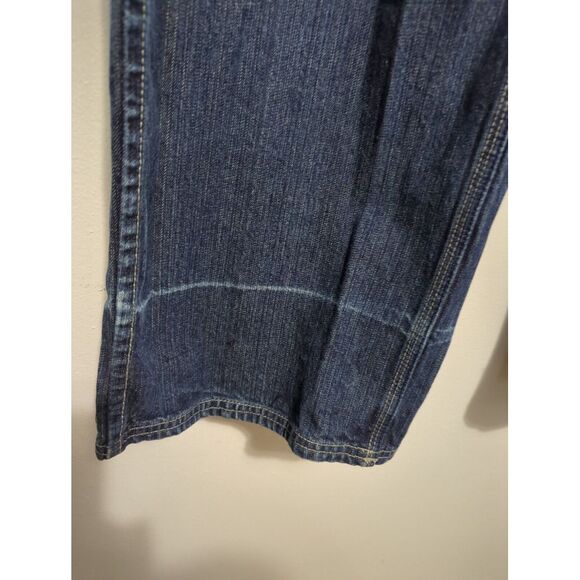 Drunknmunky Baggy Jeans Mens 42X34 Medium Wash Distressed 90s Y2K Straight - Picture 3 of 13